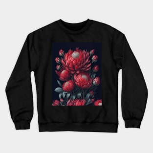 King Protea Flower | South Africa National Flower | National Sport Symbol Crewneck Sweatshirt